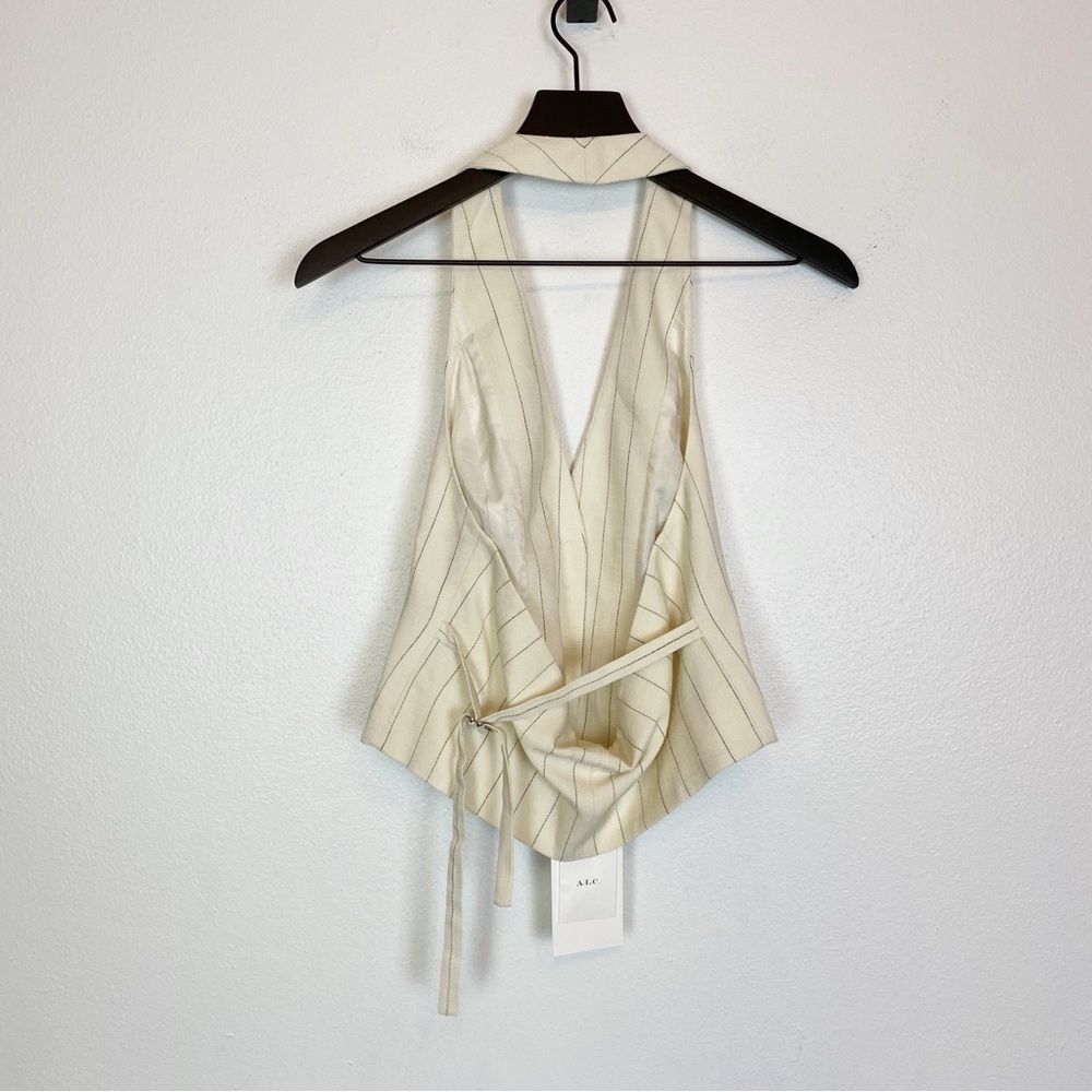 A.L.C. Woodson Pinstriped Halter Vest - Picture 7 of 9